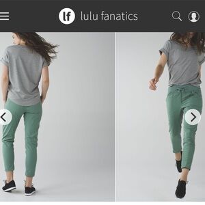 Lululemon Street To Studio Pant II Sz 6 Vintage Green